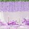 60 Branches Wisteria Hanging Flowers, Artificial Purple Wisteria Flowers Garland